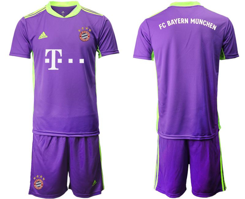 Men 2020-2021 club Bayern Munich purple goalkeeper Soccer Jerseys->bayern munich jersey->Soccer Club Jersey